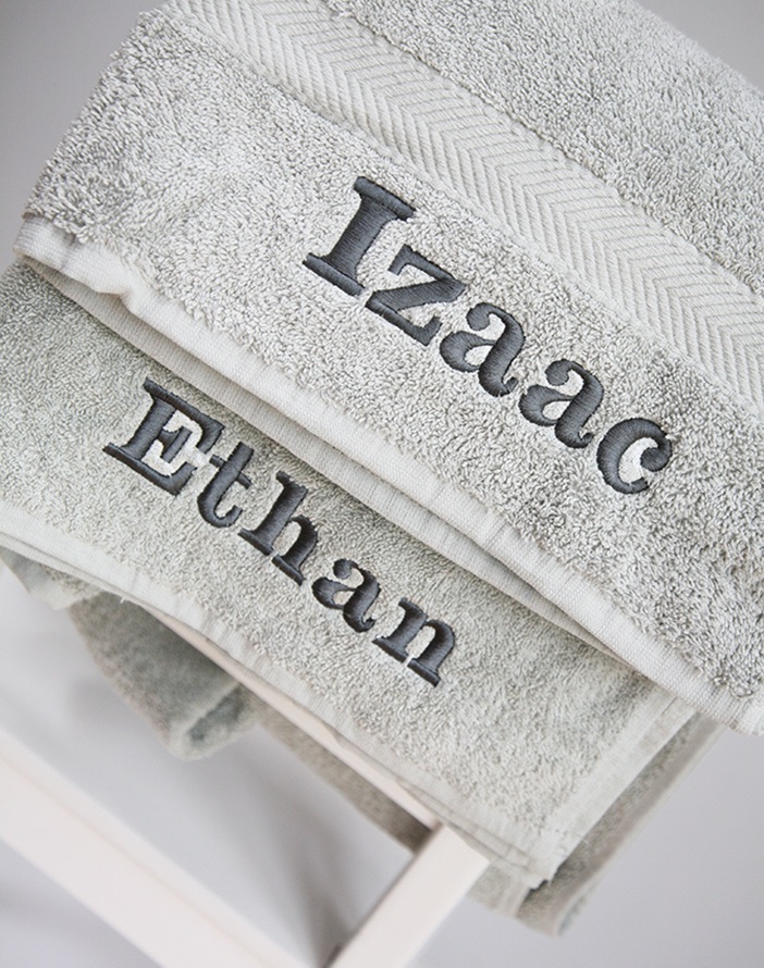 Personalised Luxury Towel 1300mm x 700mm - GREY