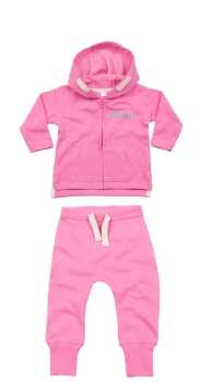 Luxury Hoodie and Trackie set PINK BUBBLE GUM