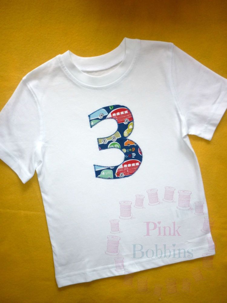 Vehicle birthday tshirt