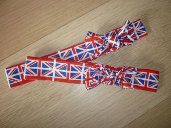 Union jack fabric headband - made to order 