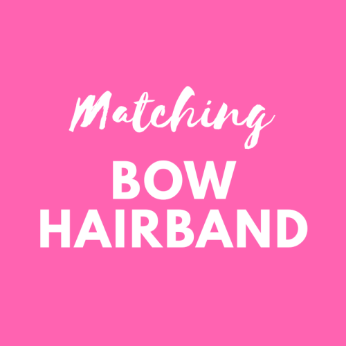 Matching bow hairband - match your Pink Bobbins outfit