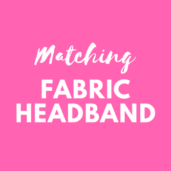 Matching fabric headband - match your Pink Bobbins outfit