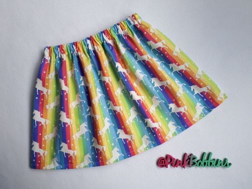 Rainbow & unicorn skirt