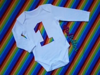 Rainbow no.1 vest - made to order 