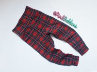 Tartan leggings with optional bow cuffs - made to order
