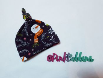 Winter knot hat - Newborn - in stock 