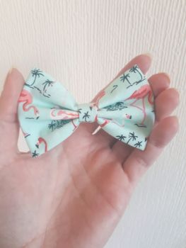 Flamingo hair bow (mint) *LAST ONES* - in stock 