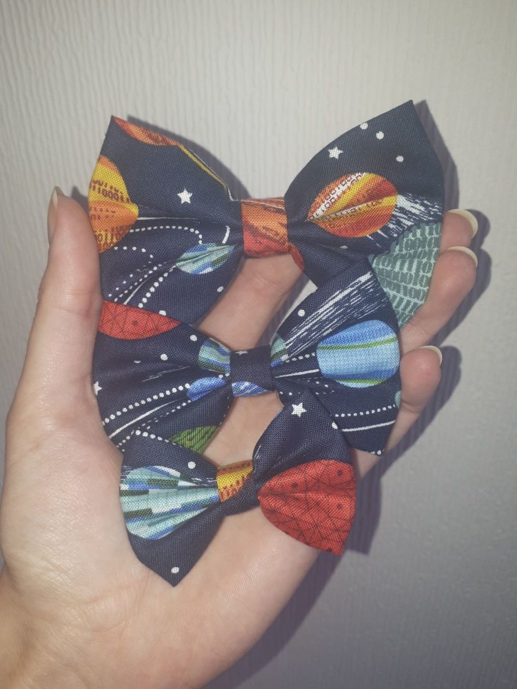 Space hair bow *LAST ONES* - in stock
