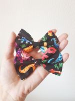 Dinosaur (black) hair bow - mini, midi or large size - in stock