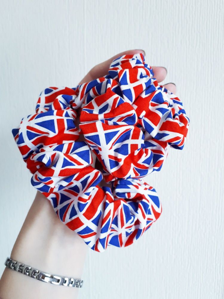 Union Jack scrunchie - in stock