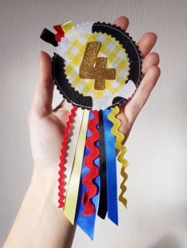 Cowboy/cowgirl rosette (no. 1-9) - made to order 