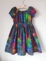 Galaxy (rainbow) twirly dress - made to order 