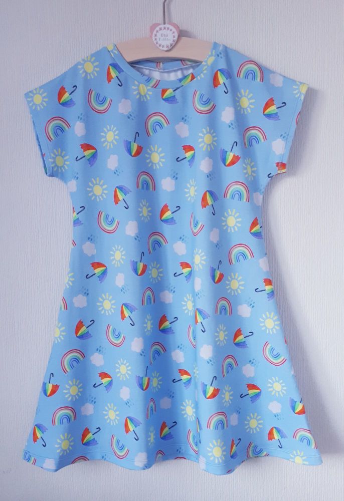Rainbow skies comfy dress - made to order [exclusive design]