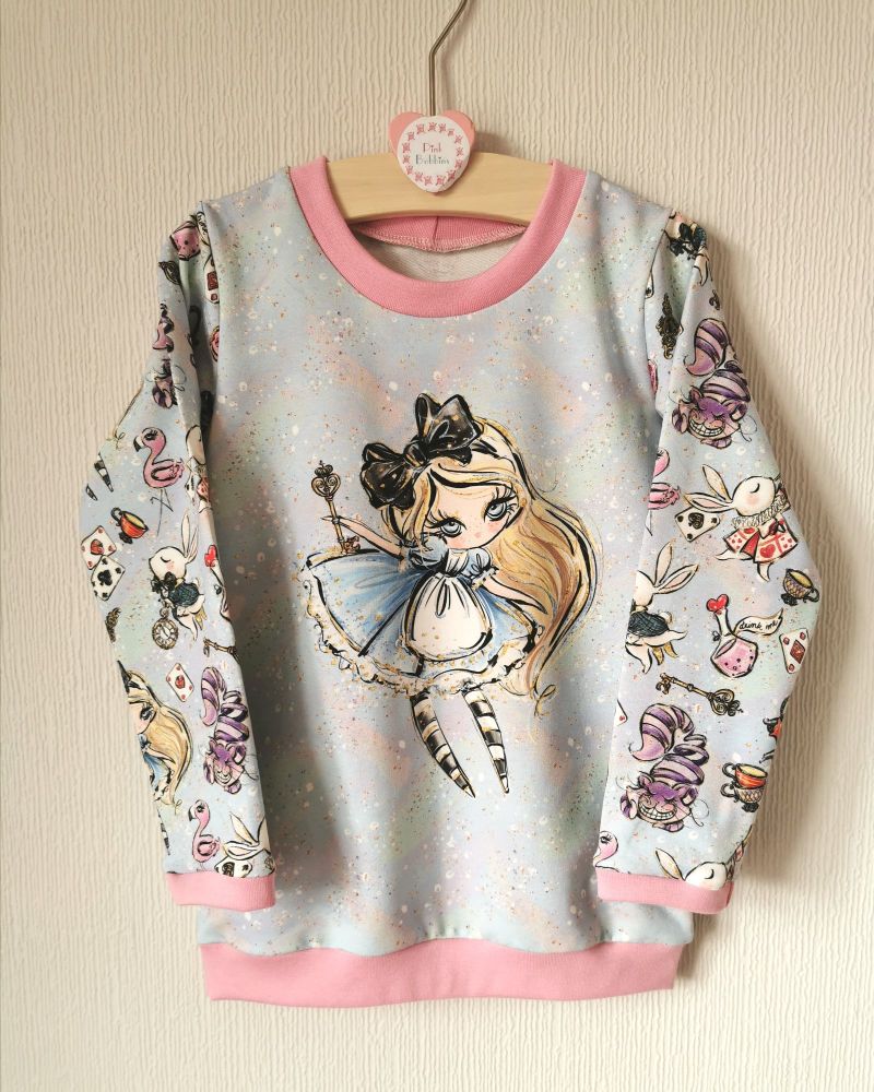 Alice in Wonderland sweatshirt - made to order
