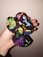 Dinosaur (black) scrunchie - made to order 