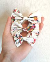 Rainbow reindeer/snowflake hair bow - mini, midi or large size - in stock