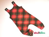 Tartan jersey romper - 6-12m - in stock
