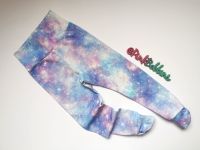 Pastel galaxy leggings with optional bow cuffs - made to order