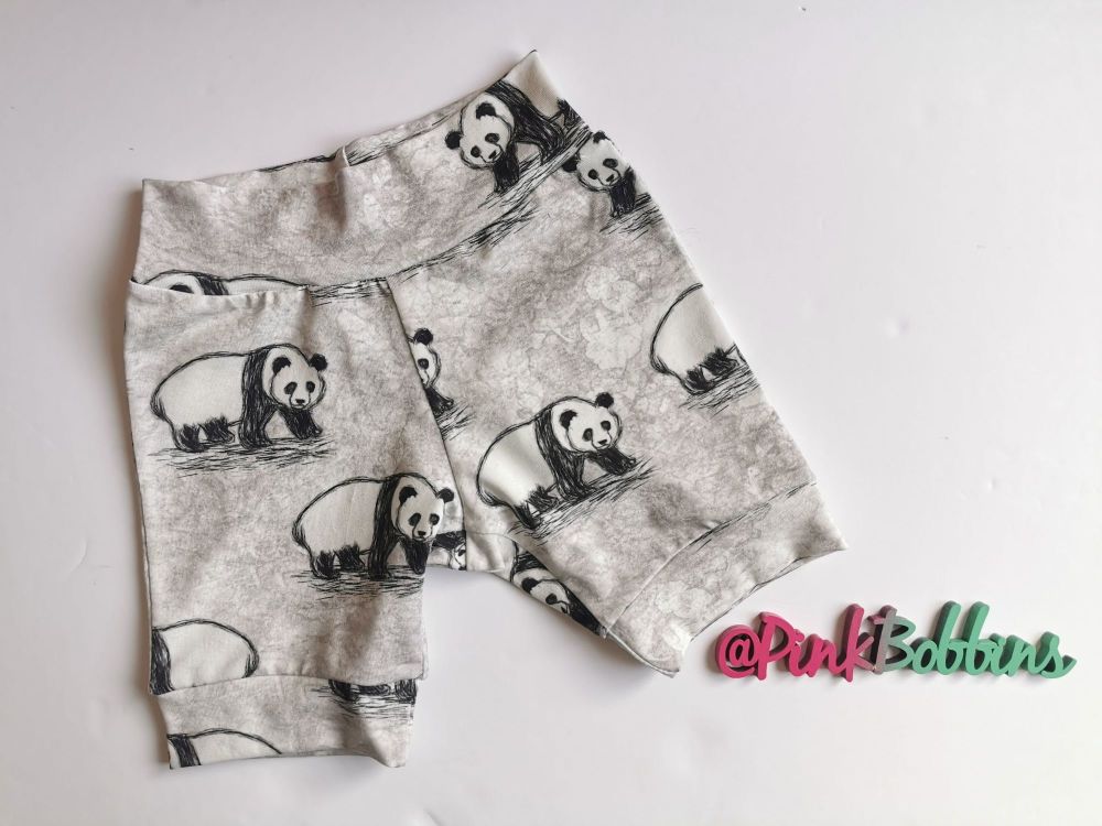 Panda jersey shorts [exclusive design] - made to order 
