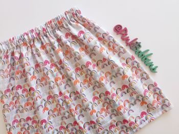 Rainbow skirt - made to order 