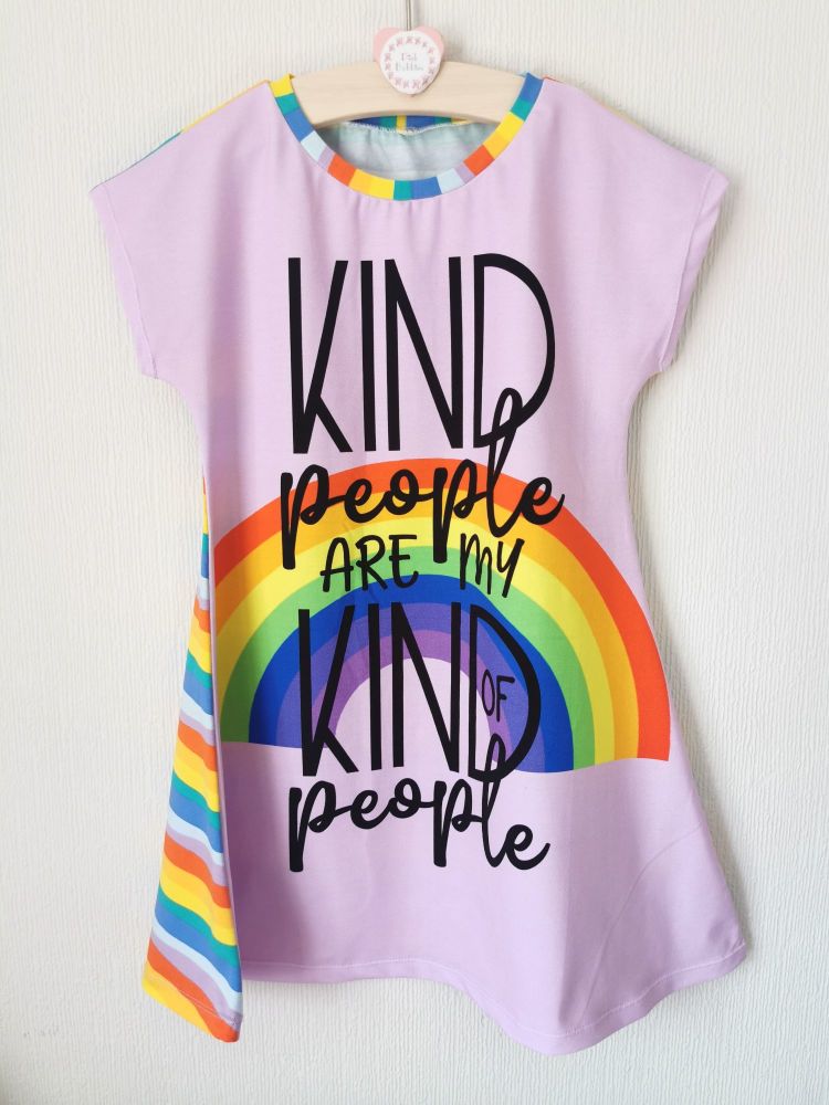 Kind people comfy dress (lilac) - in stock