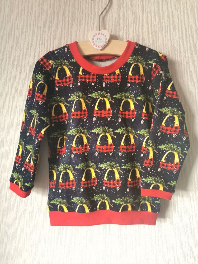 Christmas car sweatshirt - in stock
