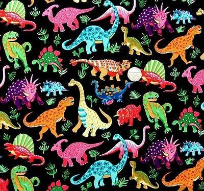 Dinosaurs (100% cotton woven)