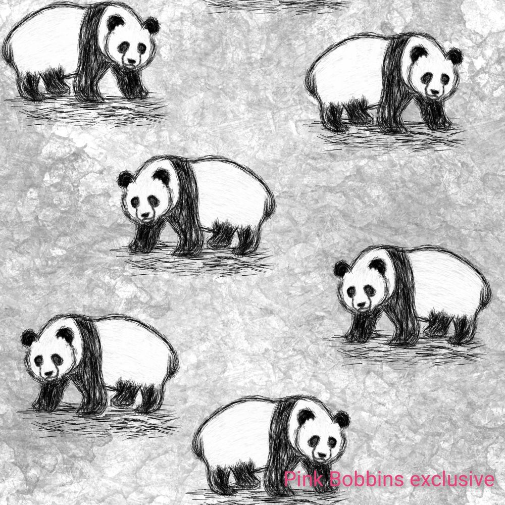 *Exclusive* Sketchy Pandas (cotton jersey)