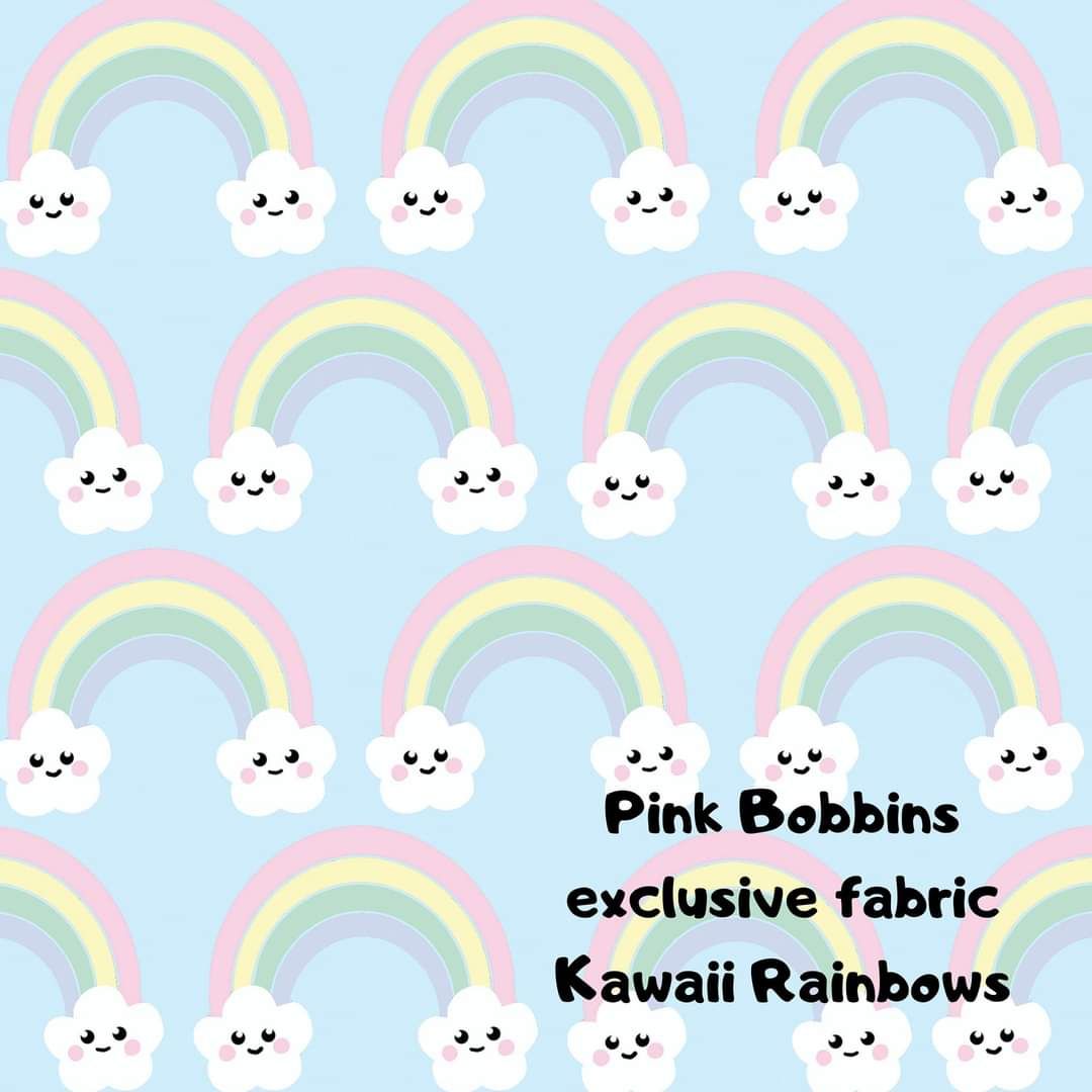 *Exclusive* Kawaii Rainbows (cotton jersey)