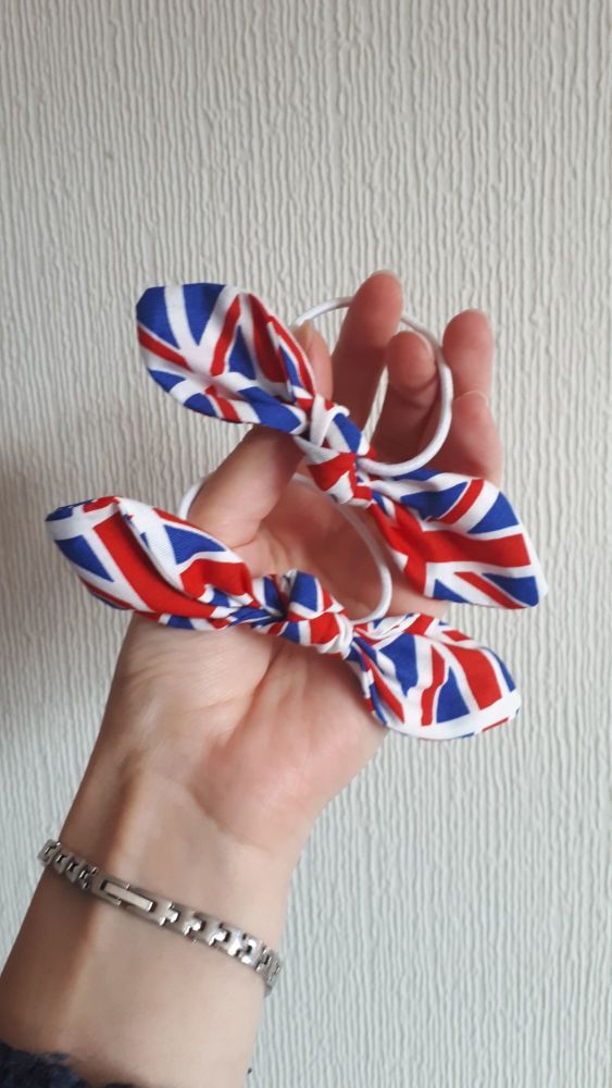 Hair tie - Union Jack - made to order 