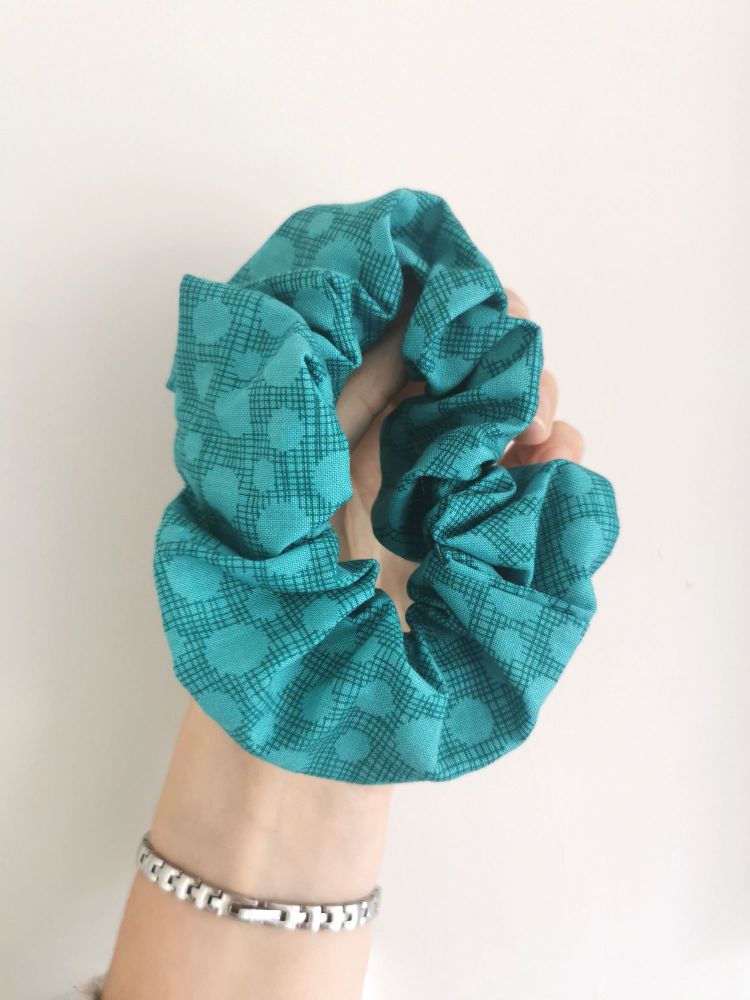 Teal bubble scrunchie - in stock (large only)