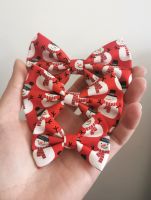 Snowman hair bow - in stock - mini, midi or large size
