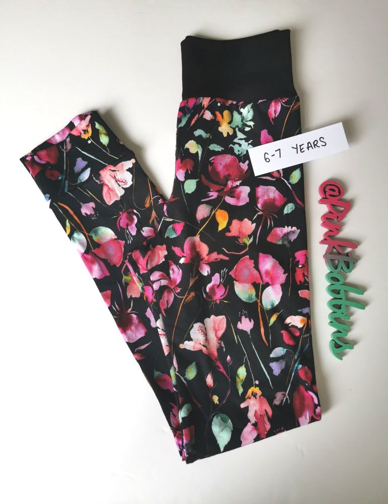 Floral leggings [LAST ONES: 6-7 years] - in stock