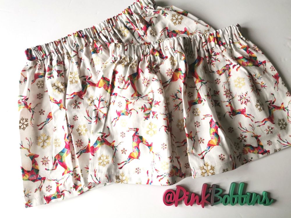 Sparkly reindeer skirt - in stock