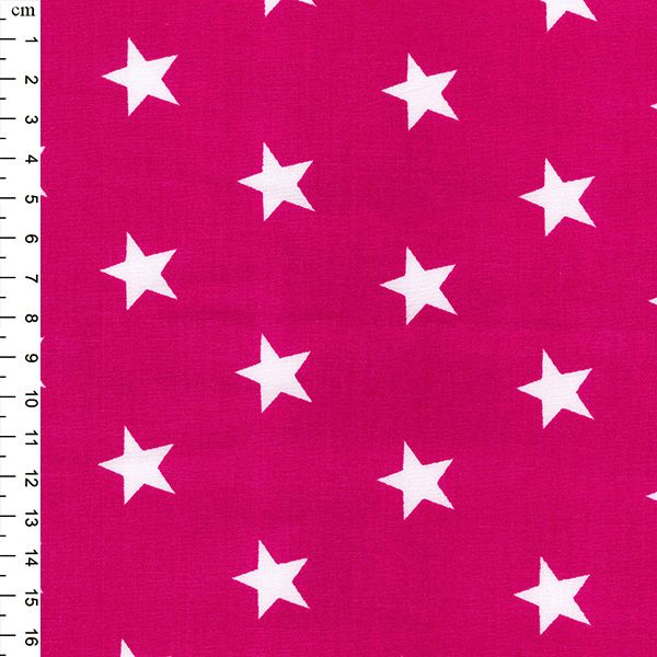 Stars - pink (100% cotton woven)
