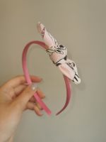 Tie hairband - glitter pink - in stock