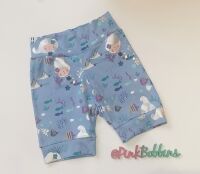 Mermaid sealife jersey shorts - in stock
