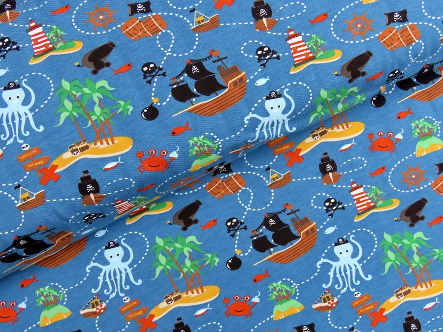 Treasure hunt (cotton jersey) - clothing made to order