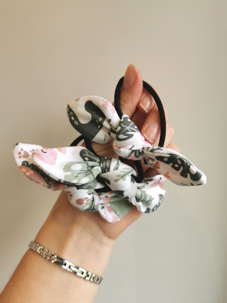 Hair tie - pastel dinosuars - in stock