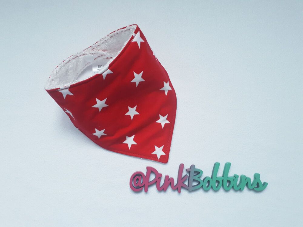 Red star dribble bib *LAST ONE* - in stock