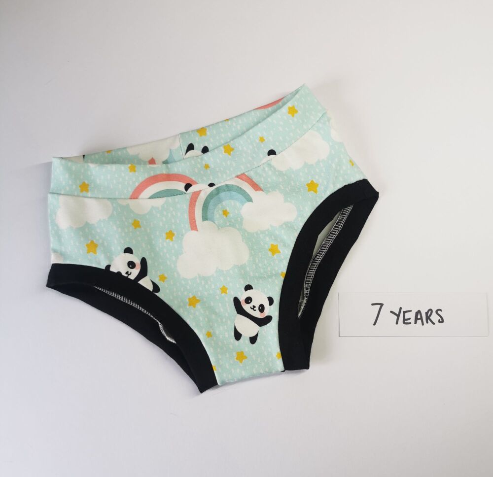 Panda pants - age 7 - in stock