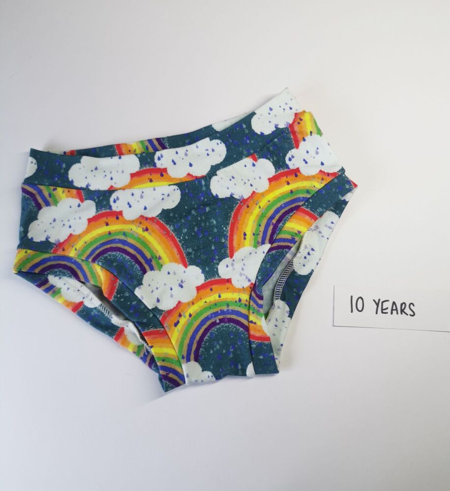 Rainbow pants - age 10 - in stock