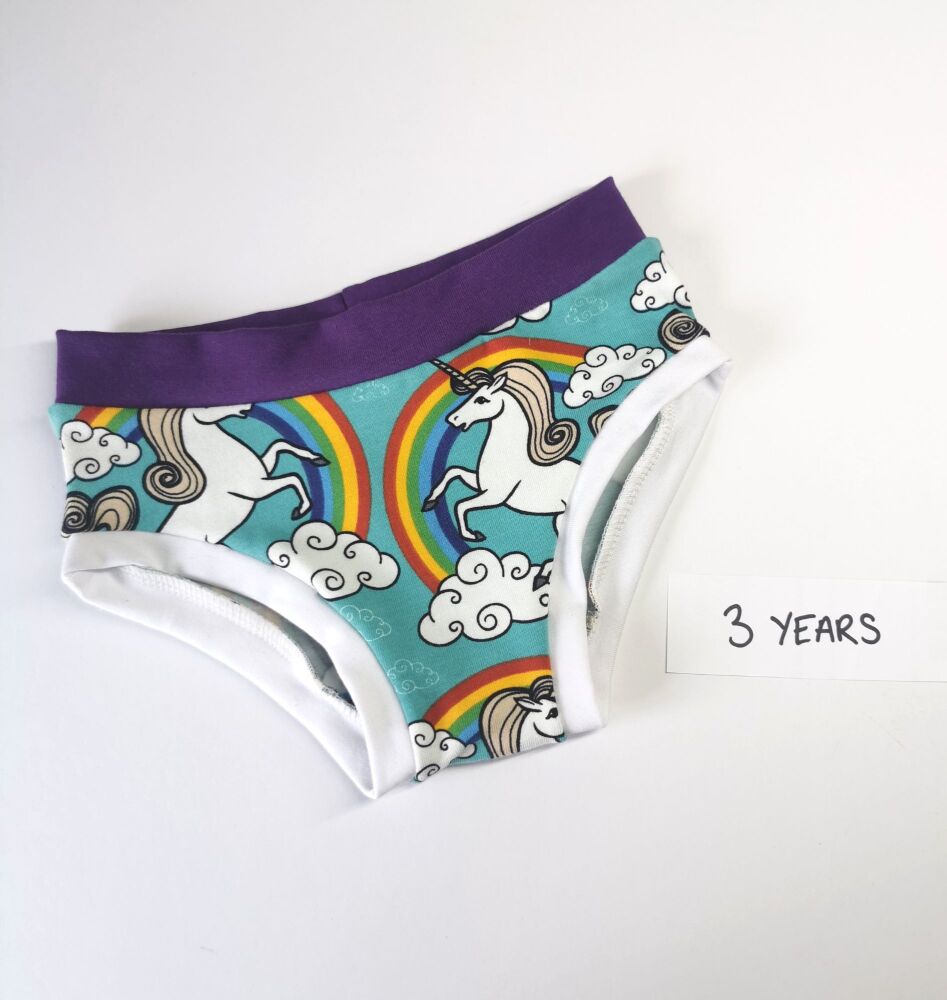 Unicorn pants - age 3 - in stock