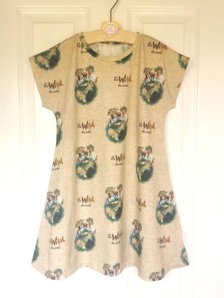 Rewild the World comfy dress - made to order