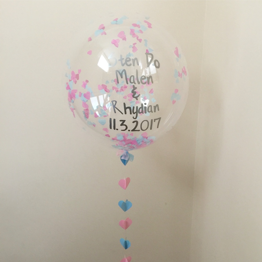 Confetti Bubble Balloon - Two Colours