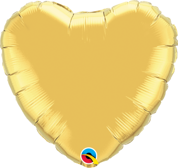 Gold Heart Balloon