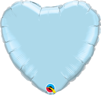 <!--055-->Pearl Blue Heart Balloon