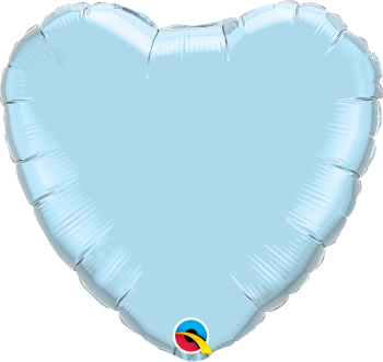 Pearl Blue Heart Balloon