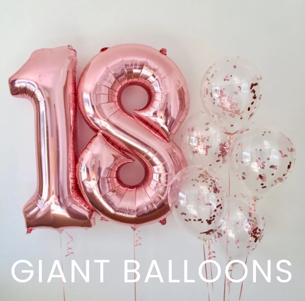 Giant Number Balloons