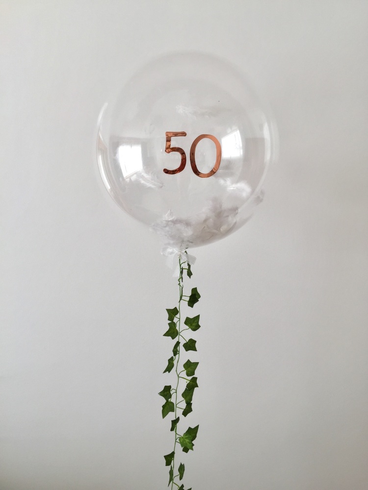 <!--001-->Feather Bubble Balloon - White